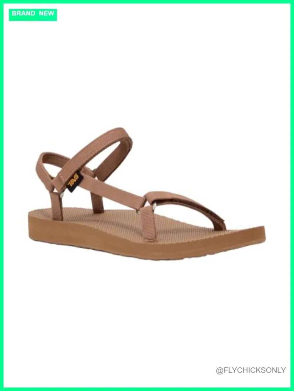 Quick-Dry Recycled Webbing Sport Sandal with Hook-and-Loop Closure